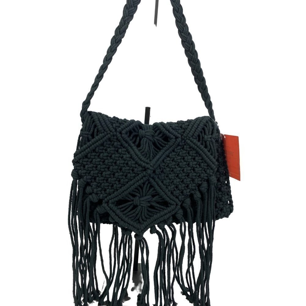 Mossimo Women's Black Crocheted Purse